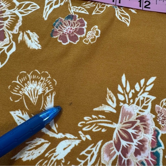 Mudd fall Orange Floral Long Sleeve Dress - Picture 14 of 15